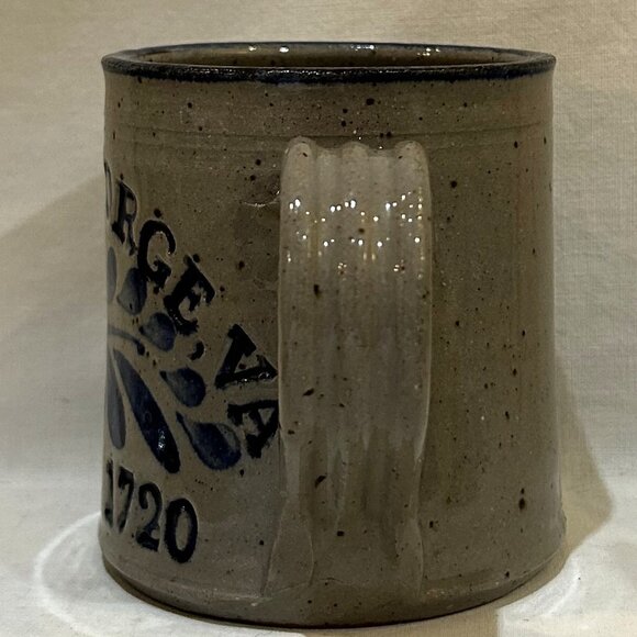 Westerwald Pottery Mug 1994 Salt Glazed King George VA Est 1720 Signed Dated - Picture 4 of 7